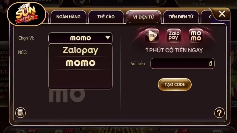 Điều cần ghi nhớ để nạp tiền Sunwin thuận lợi